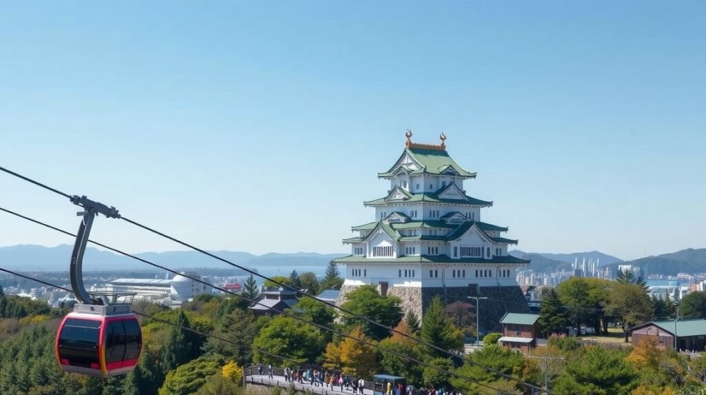 Macujama várkastély és libegő fenséges panorámája