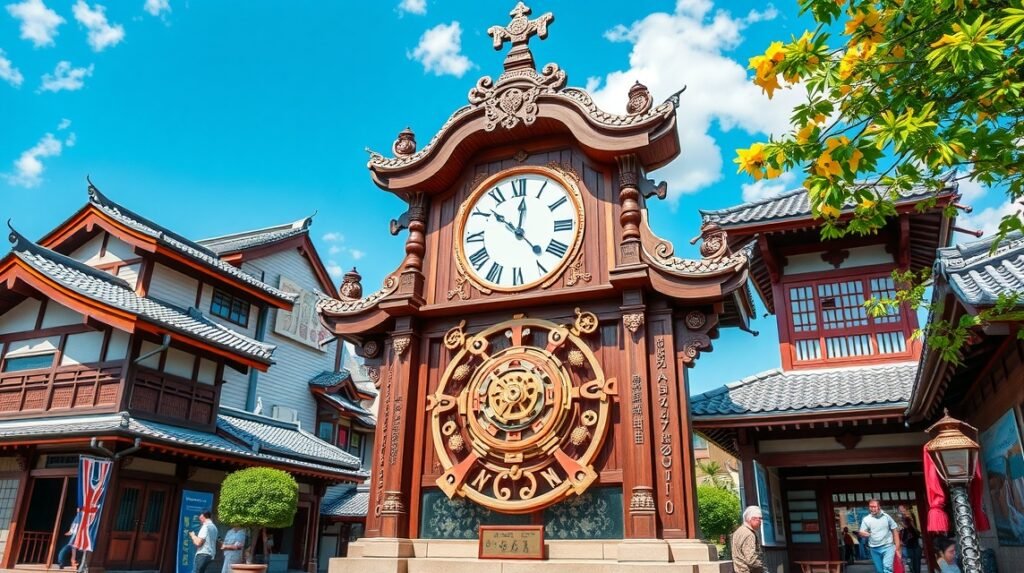 Botchan Karakuri óra Macujamában, Japán történelmi városrészével