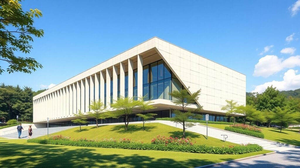 Saka no Ue no Kumo Múzeum panorámás kilátásban Japánban