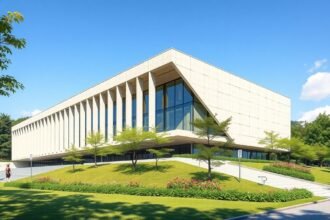 Saka no Ue no Kumo Múzeum panorámás kilátásban Japánban