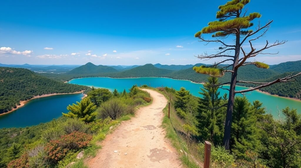 Goshikinuma Ötszínű tavak panorámája Fukusimában