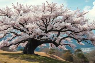 Miharu Takizakura, a legendary thousand-year-old cherry tree in Fukushima