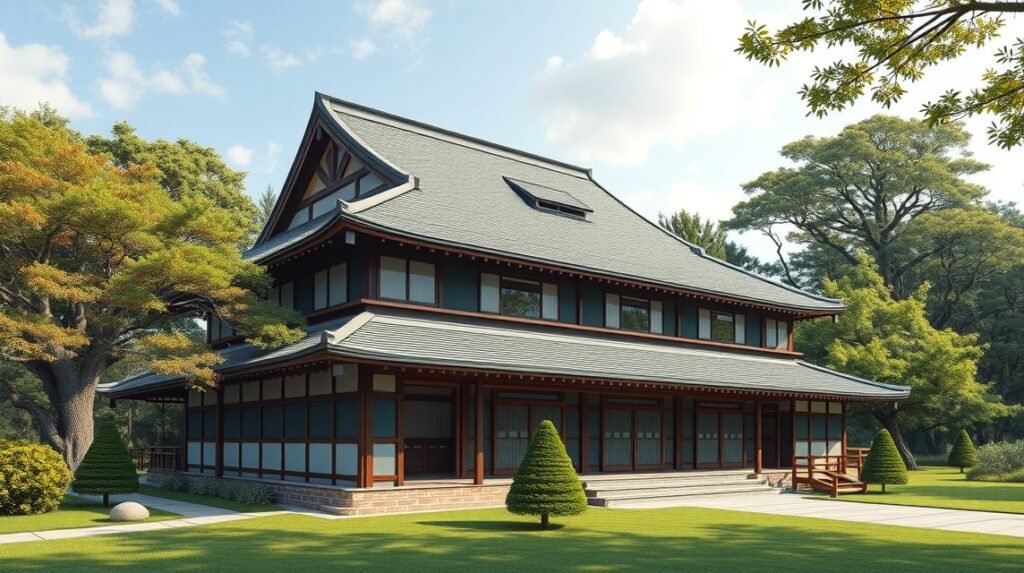 A Noguchi Hideyo Emlékmúzeum épülete Fukusimában.