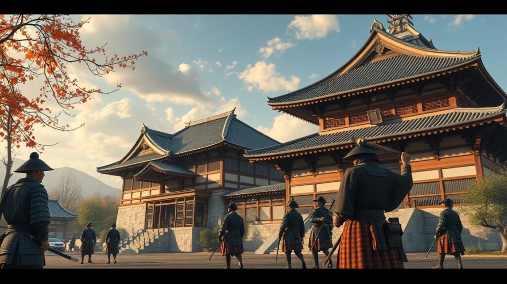 Szamurájok és csendélet Fukusimában, japán történelem.