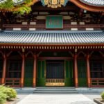 A Zuihoden mauzóleum bejárata Szendában, Japanban