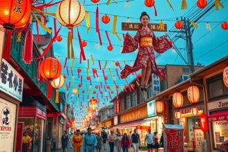 Szendai Tanabata fesztivál, színes lampionok és tradicionális élmény