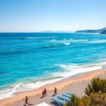 Gyönyörű zakynthosi tengerpart napfényben