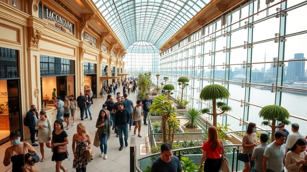 Vásárlás az ICONSIAM luxusplázában Bangkokban