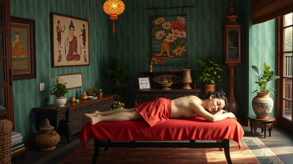 Thai masszázs folyamat kényelmes környezetben Budapesten