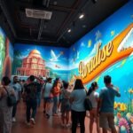 Látogatók az Art in Paradise 3D múzeumban Pattayán, Thaiföldön.