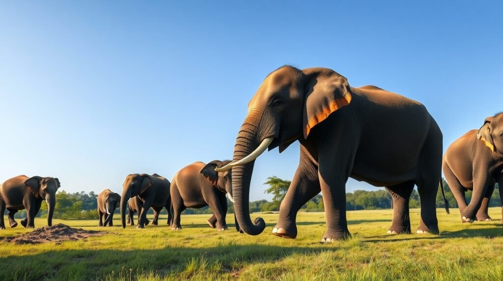 Ez az elefántmenhely Ayutthaya város közelében található.