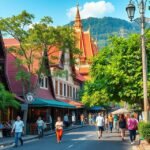 Chiang Mai Nimmanhaemin utca kávézói és butikjai