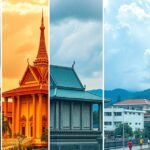 Chiang Mai időjárási változások négy évszakban