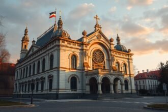 A Nagy Zsinagóga Plzeňben, Európa második legnagyobb zsinagógája.