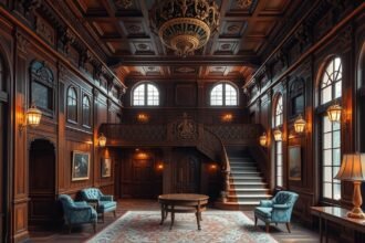 Funkcionalista lakásbelső Adolf Loos stílusában Plzeňben