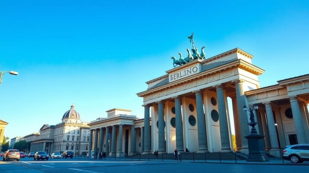 A Brandenburgi kapu Berlin híres emblematikus épülete