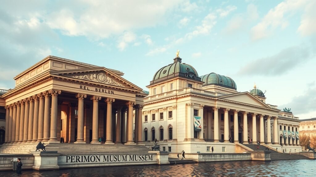 Berlin Múzeum-sziget Pergamon és Neues Museum épületei