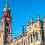 A Szent Mihály-templom (Michel) torony Hamburgban, népszerű látnivaló.