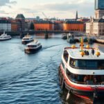 Hamburg kikötői kompok a város tömegközlekedési hálózatában