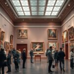 Látogatók a Kunsthalle Bremen művészeti gyűjteményében