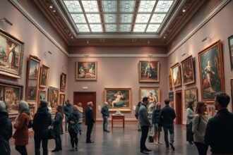 Látogatók a Kunsthalle Bremen művészeti gyűjteményében