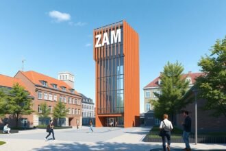 ZARM Falltorony a Brémai Egyetemnél, népszerű látnivaló Németországban