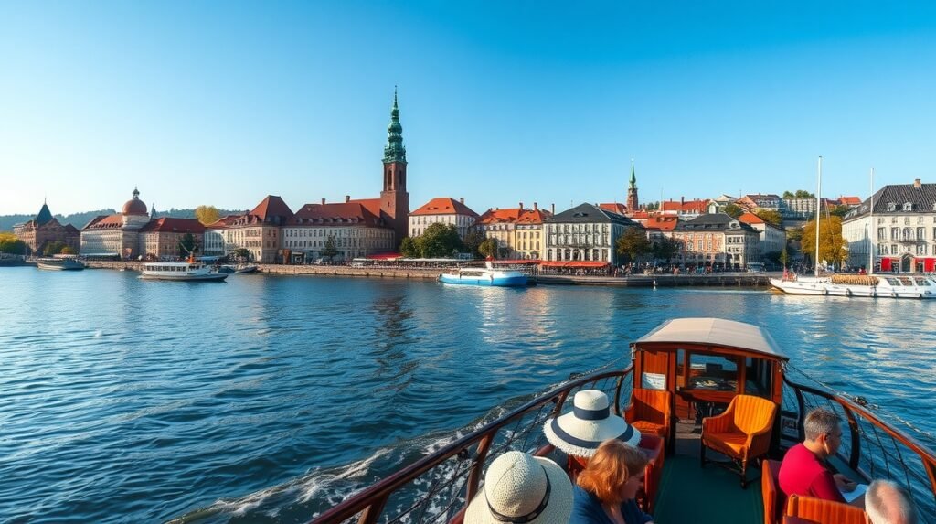 Hajókázás a Weseren, Bréma gyönyörű panorámája vízről