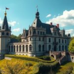 Marienburg-kastély, Hannover közelében, neo-gótikus építészet