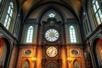 A Mária-templom csodás csillagászati órája Rostockban.