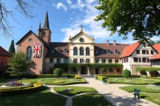 Rostock Szent Kereszt-kolostora, gótikus építészet és zöld kert