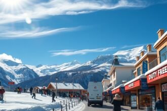 Síelés Andorrában, napsütés és vásárlás a hóban.