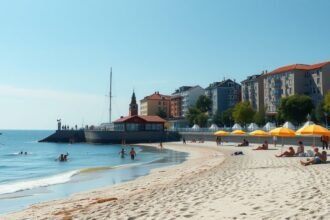 Rostock strand, homokos partok és tengerparti élet