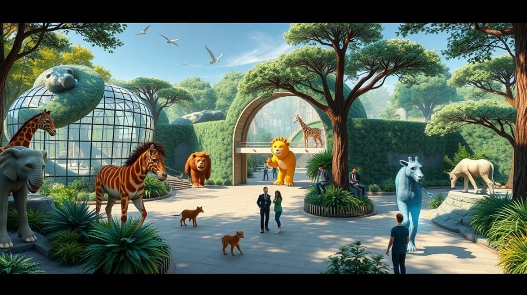 Hannoveri állatkert tematikus világai interaktív élményekkel