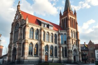 Az Altstädter Nicolaikirche Bielefeldben, gótikus templom csodás architektúrával.