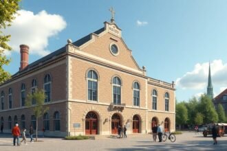A Bielefeld Történeti Múzeum épülete és környezete
