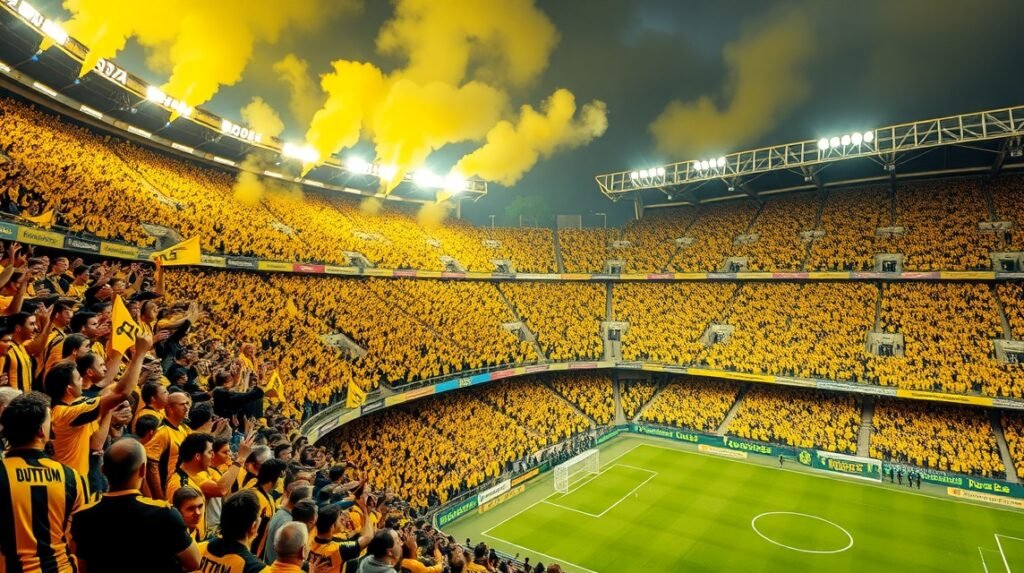Borussia Dortmund stadion, a Sárga Fal éltető hangulata