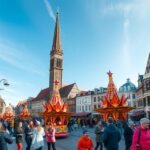 Düsseldorfi Rajnai Karnevál ünneplése színes felvonulással