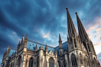 A Kölni Dóm gótikus építészete és csipkézett tornyai