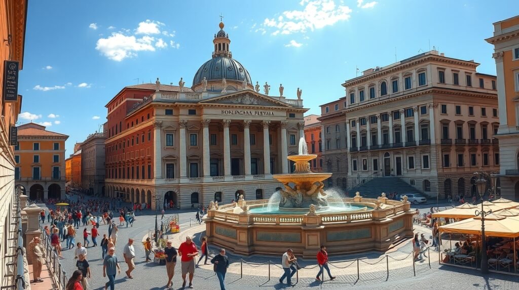 Piazza Navona Róma barokk építészete és történelmi hangulata