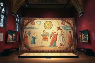 Dionüszosz-mozaik a Római-Germán Múzeumban Kölnben