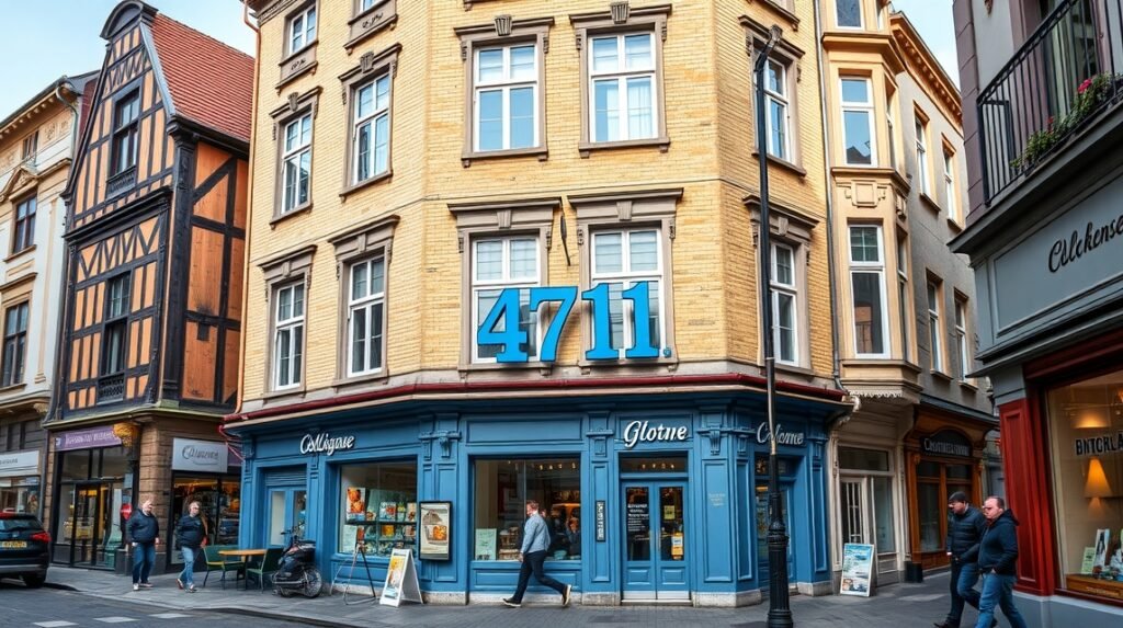 A 4711 Ház a Glockengassén Kölnben, történelmi helyszín és illatmúzeum.