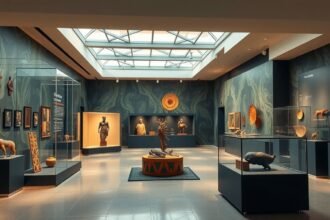 Soul of Africa Múzeum kiállítóterem Essenben, afrikai művészet.