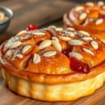 Leipziger Lerche sütemény mandula és lekvár töltelékkel