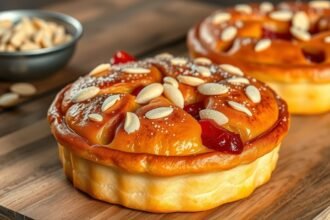 Leipziger Lerche sütemény mandula és lekvár töltelékkel