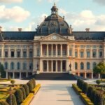 A Zwinger palotaegyüttes grandiózus épülete Drezdában, Németországban.