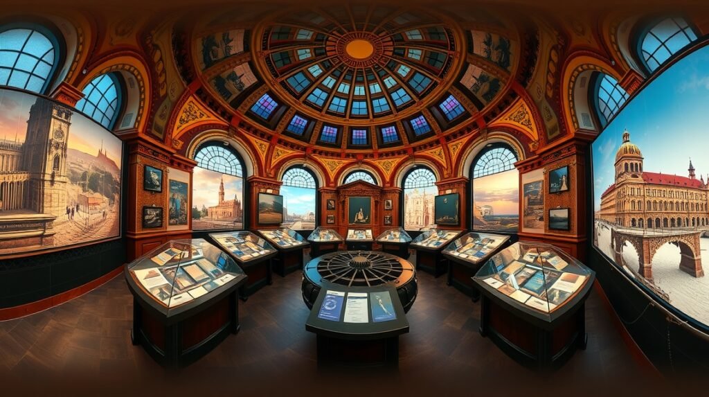 A Panometer Dresden lenyűgöző 360°-os panorámája és kiállítási területe