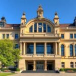 A Senckenberg Természettudományi Múzeum impozáns épülete Frankfurtban