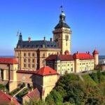 Császári Vár panorámája Nürnbergben, lenyűgöző kilátással az óvárosra.