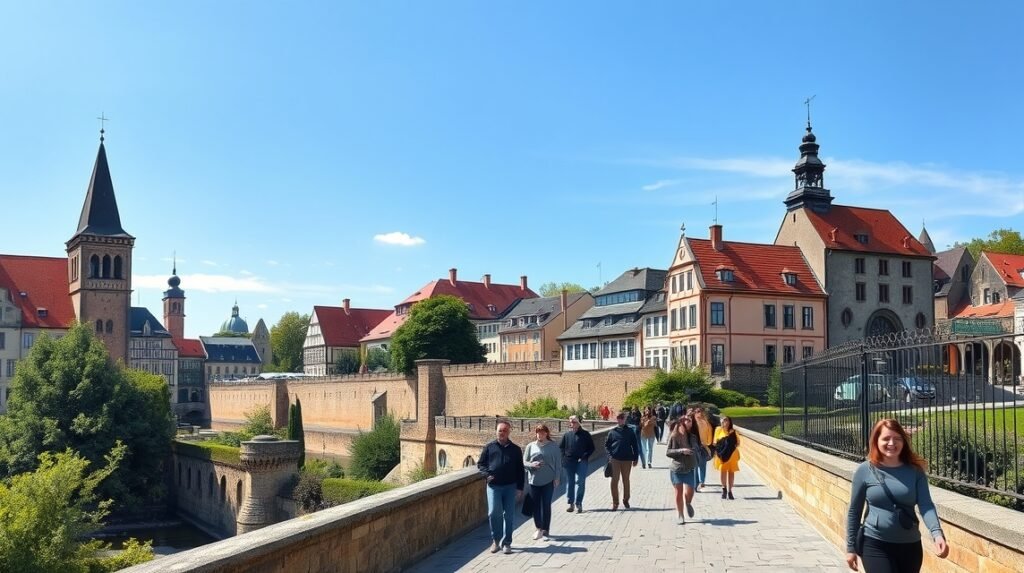 Nürnberg középkori városfalai és séta a város szívében.