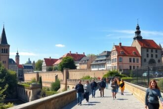 Nürnberg középkori városfalai és séta a város szívében.